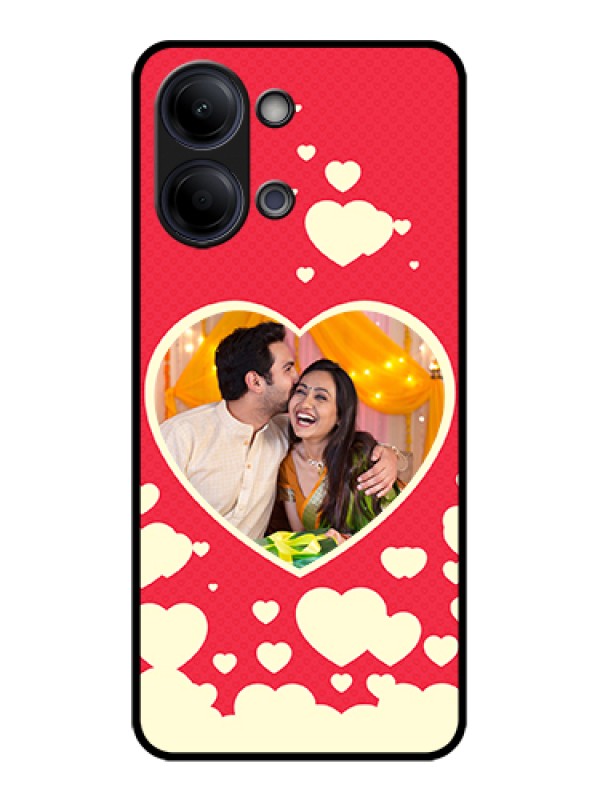 Custom Vivo Y05 4G Custom Glass Phone Case - Love Symbols Phone Cover Design