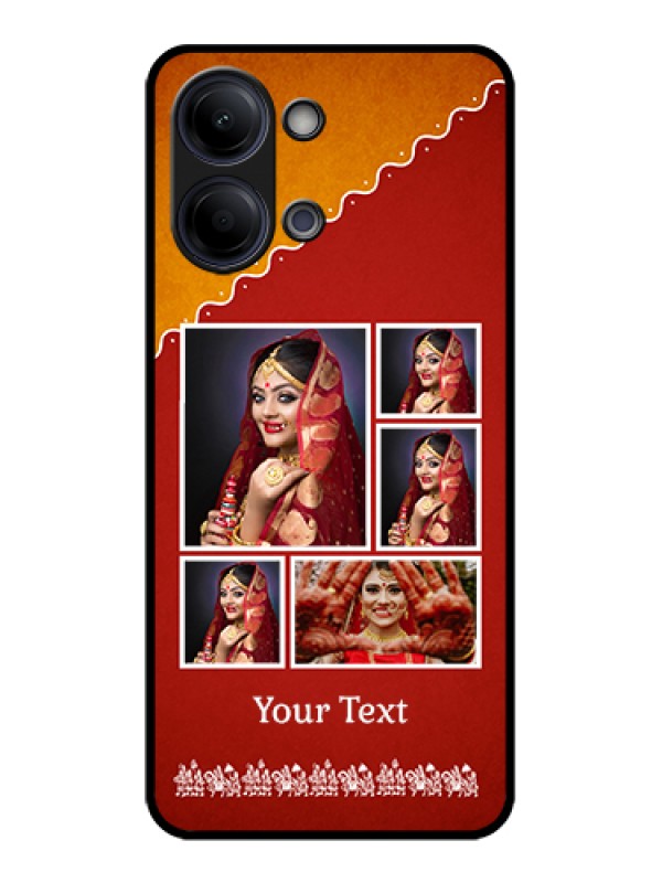 Custom Vivo Y05 4G Custom Glass Phone Case - Wedding Pic Upload Design