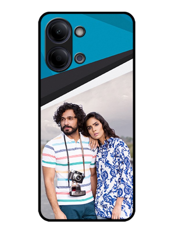 Custom Vivo Y05 4G Custom Glass Phone Case - Simple Pattern Photo Upload Design
