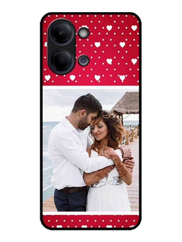 Custom Vivo Y05 4G Custom Glass Phone Case - Hearts Mobile Case Design