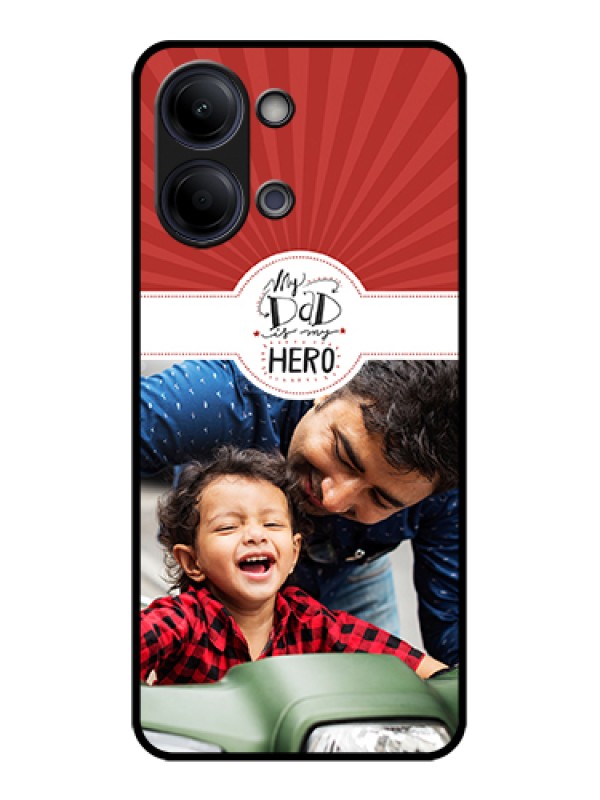 Custom Vivo Y05 4G Custom Glass Phone Case - My Dad Hero Design