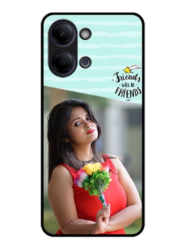 Custom Vivo Y05 4G Custom Glass Phone Case - Friends Picture Icon Design
