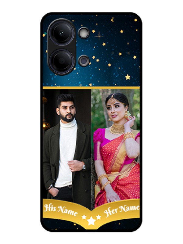 Custom Vivo Y05 4G Custom Glass Phone Case - Galaxy Stars Backdrop Design
