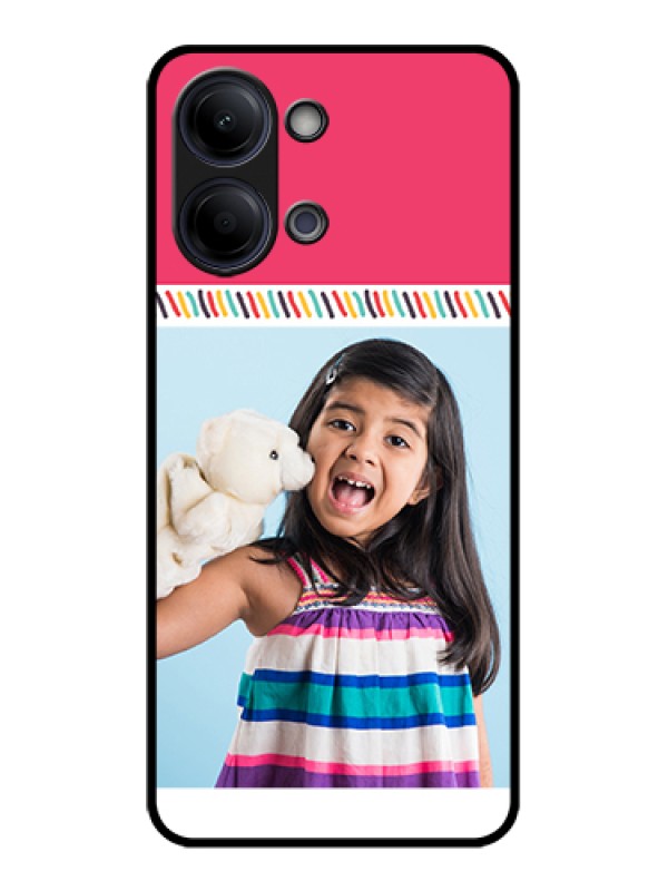 Custom Vivo Y05 4G Custom Glass Phone Case - Line Art Design