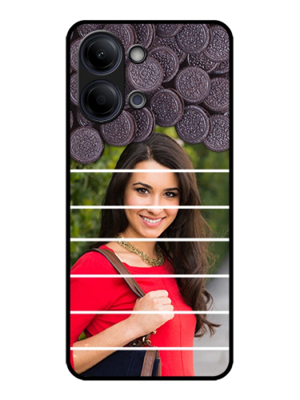 Custom Vivo Y05 4G Custom Glass Phone Case - With Oreo Biscuit Design