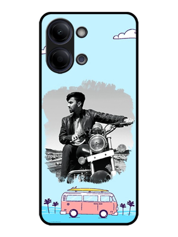Custom Vivo Y05 4G Custom Glass Phone Case - Travel & Adventure Design