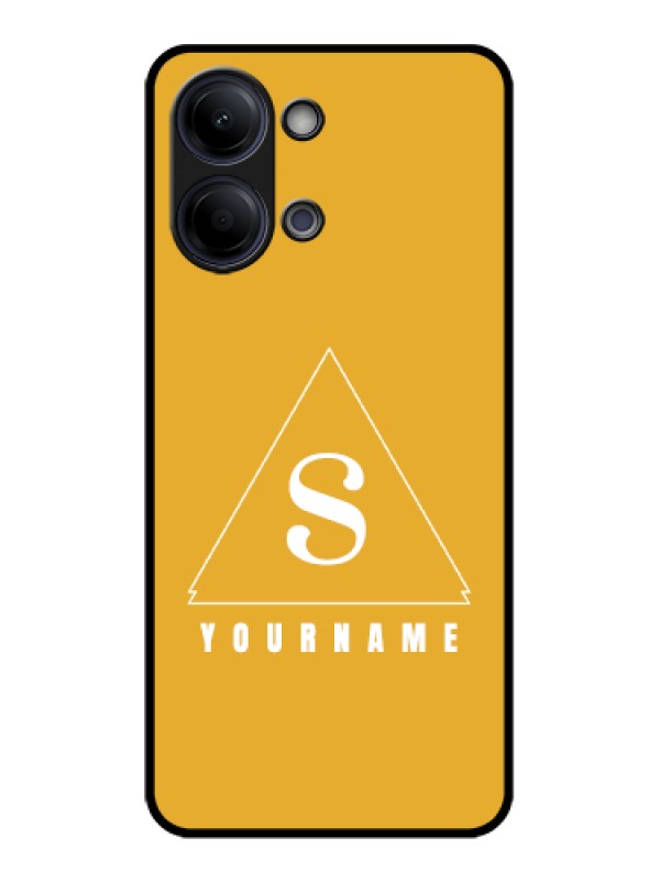 Custom Vivo Y05 4G Custom Glass Phone Case - Simple Triangle Design