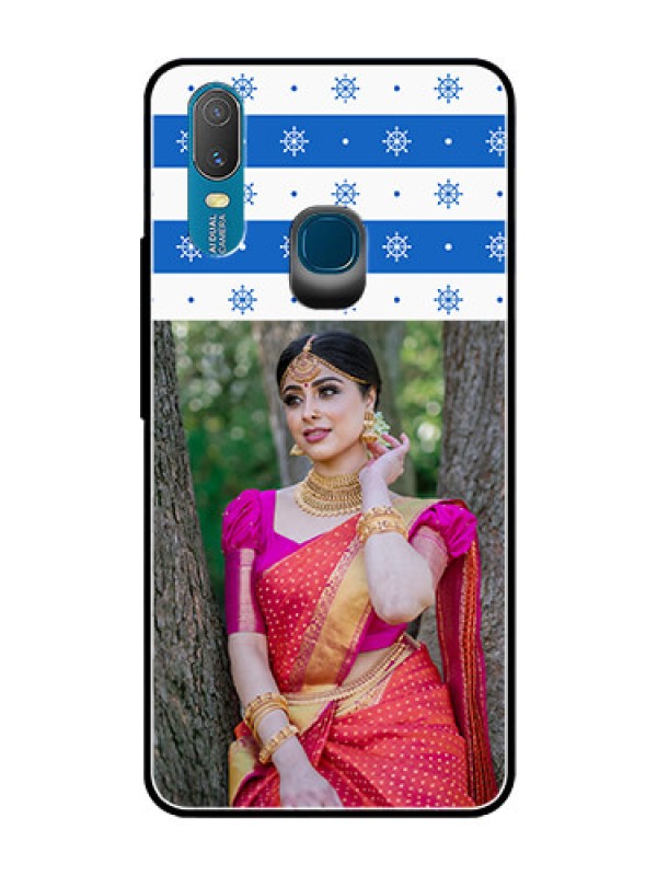 Custom Vivo Y11 (2019) Photo Printing on Glass Case  - Snow Pattern Design