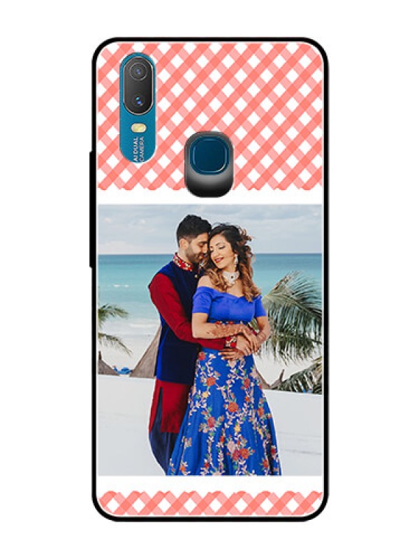 Custom Vivo Y11 (2019) Personalized Glass Phone Case  - Pink Pattern Design