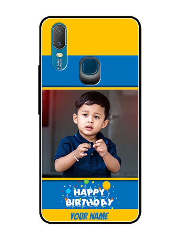 Custom Vivo Y11 (2019) Custom Glass Mobile Case  - Birthday Wishes Design