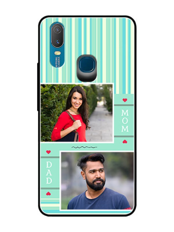 Custom Vivo Y11 (2019) Custom Glass Phone Case  - Mom & Dad Pic Design