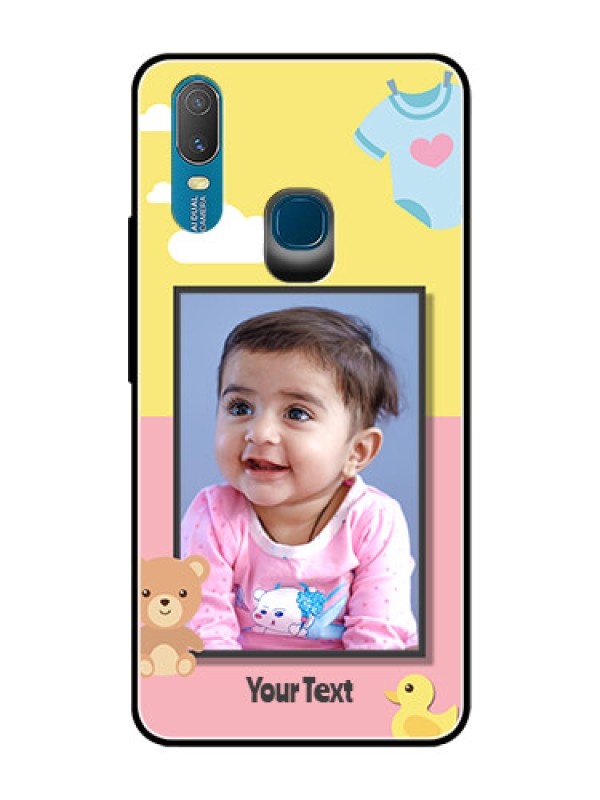 Custom Vivo Y11 (2019) Photo Printing on Glass Case  - Kids 2 Color Design