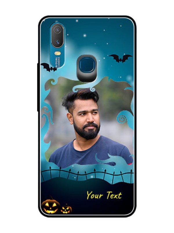 Custom Vivo Y11 (2019) Custom Glass Phone Case  - Halloween frame design
