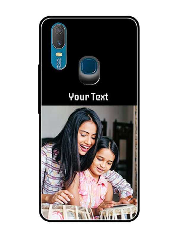 Custom Vivo Y11 (2019) Photo with Name on Glass Phone Case