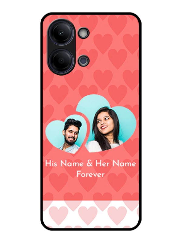 Custom Vivo Y11 5G Custom Glass Phone Case - Couple Pic Upload Design