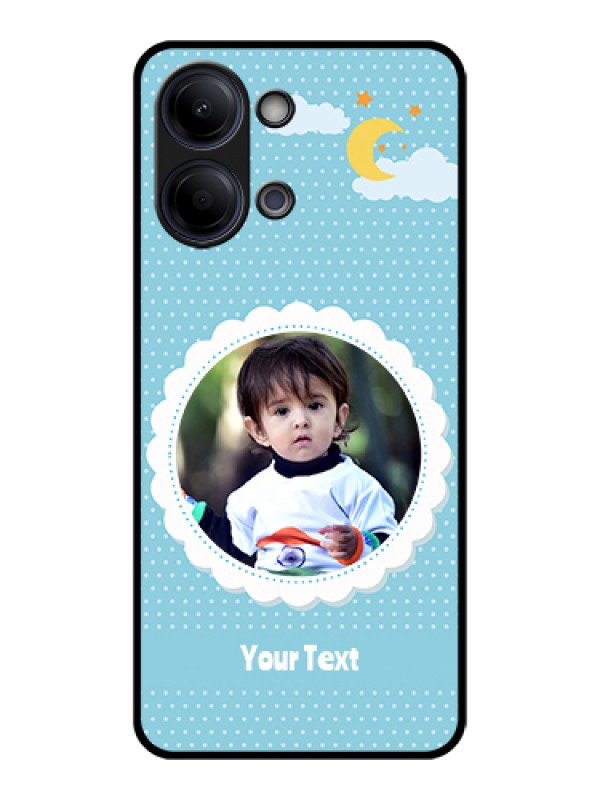 Custom Vivo Y11 5G Custom Glass Phone Case - Violet Pattern Design