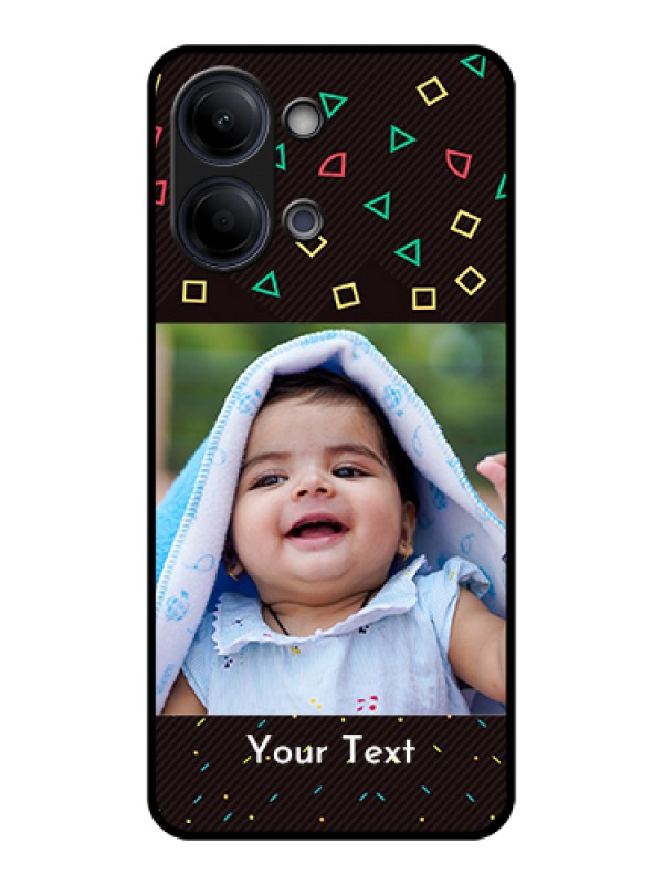 Custom Vivo Y11 5G Custom Glass Phone Case - With Confetti Birthday Design