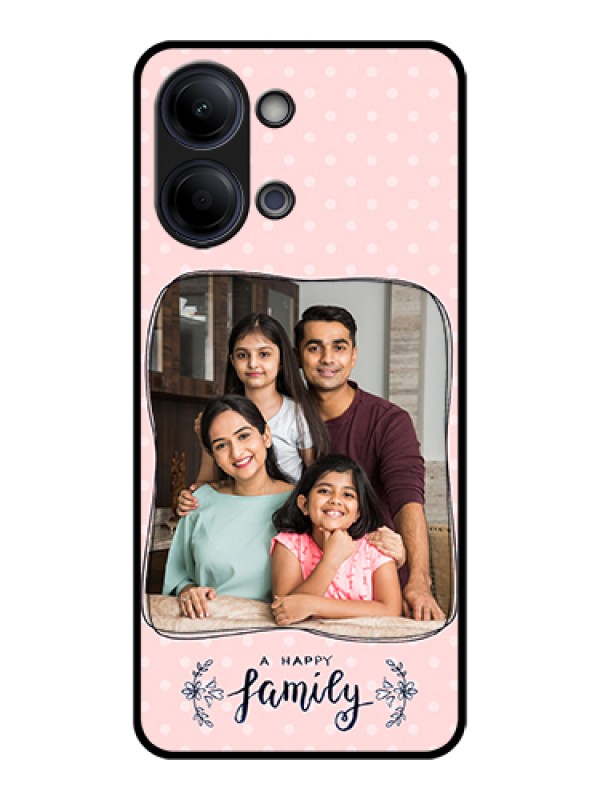 Custom Vivo Y11 5G Custom Glass Phone Case - Family With Dots Design