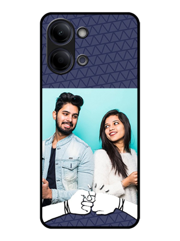 Custom Vivo Y11 5G Custom Glass Phone Case - With Best Friends Design