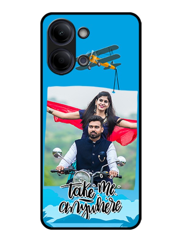 Custom Vivo Y11 5G Custom Glass Phone Case - Traveller Design