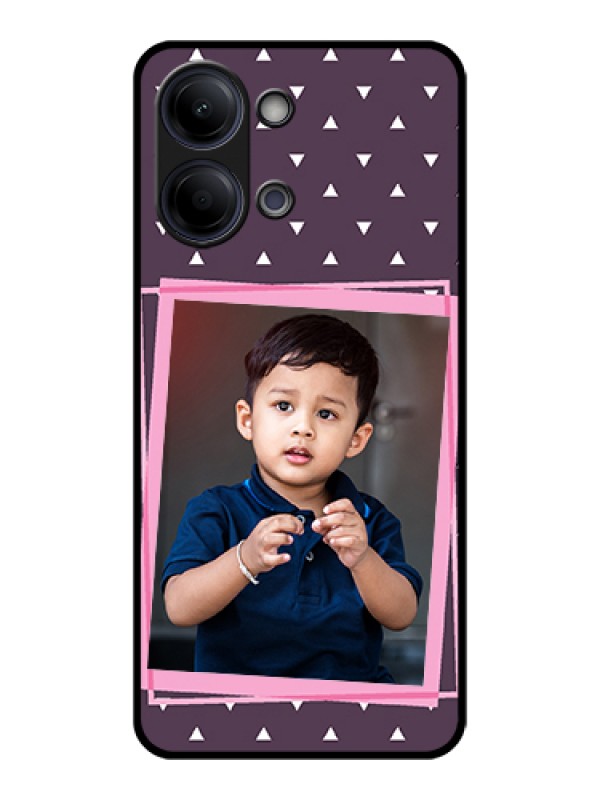 Custom Vivo Y11 5G Custom Glass Phone Case - Triangle Pattern Dotted Design