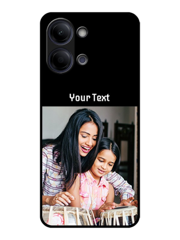 Custom Vivo Y11 5G Custom Glass Phone Case - Photo With Name Design