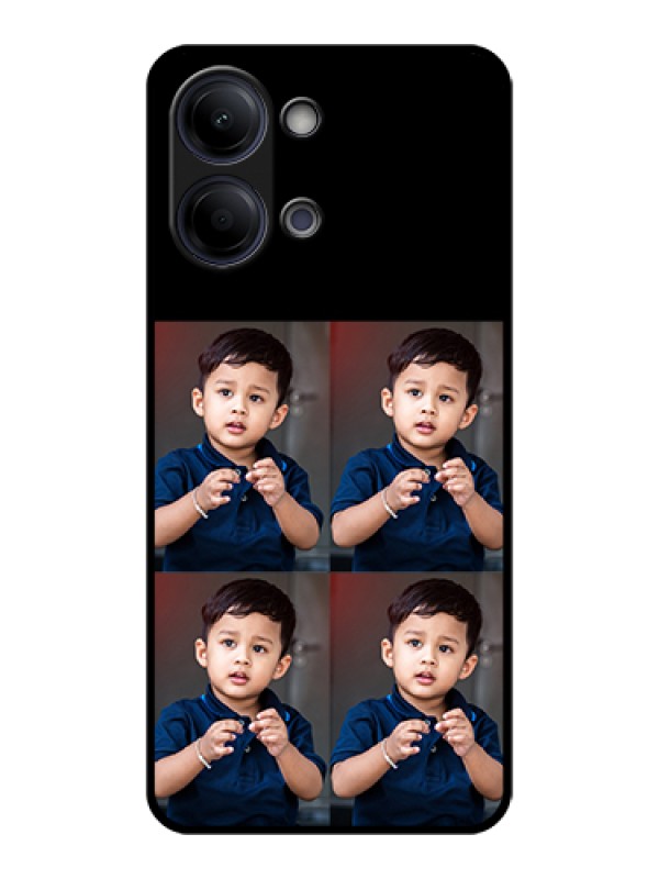Custom Vivo Y11 5G Custom Glass Phone Case - 4 Image Holder Design