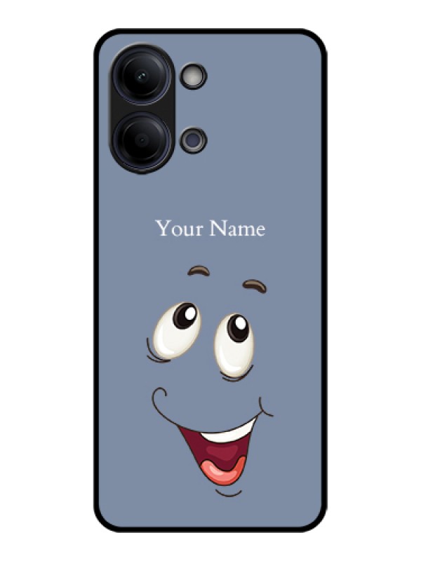 Custom Vivo Y11 5G Custom Glass Phone Case - Laughing Cartoon Face Design