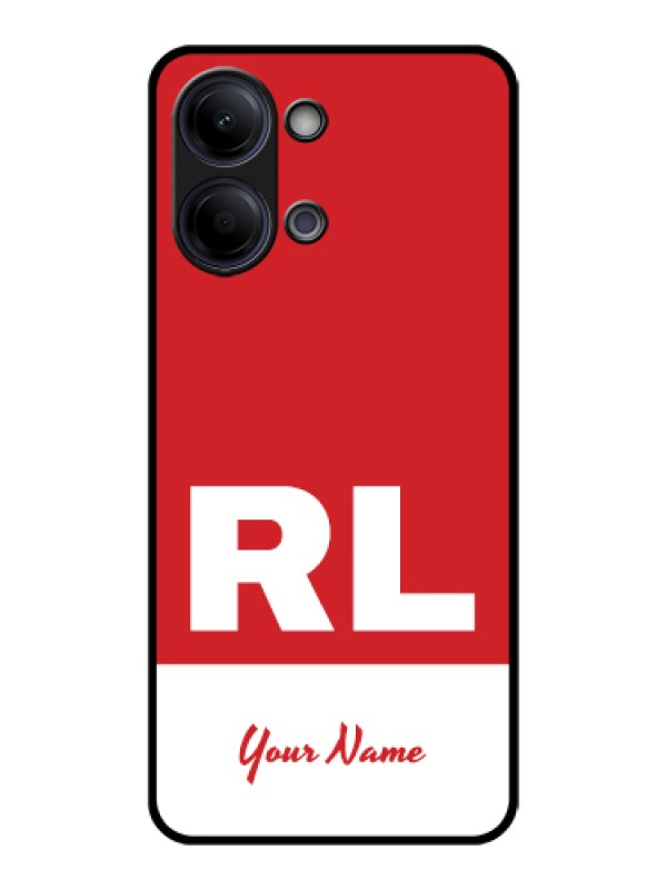 Custom Vivo Y11 5G Custom Glass Phone Case - Dual Tone Custom Text Design