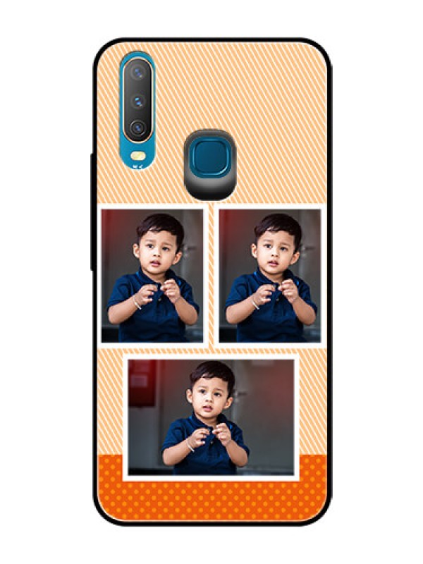 Custom Vivo Y12 Photo Printing on Glass Case  - Bulk Photos Upload Design