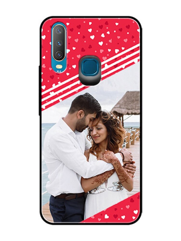 Custom Vivo Y12 Custom Glass Mobile Case  - Valentines Gift Design