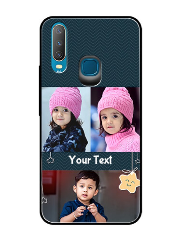Custom Vivo Y15 Custom Glass Mobile Case  - Hanging Stars Design