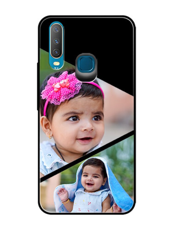 Custom Vivo Y15 Custom Glass Phone Case  - Semi Cut Design