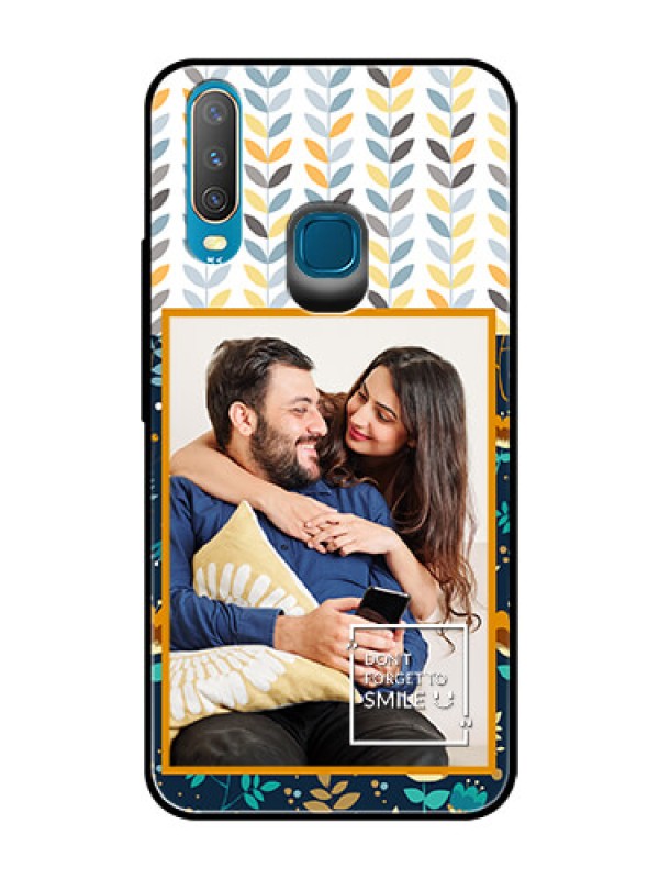 Custom Vivo Y15 Custom Glass Mobile Case  - Pattern Design