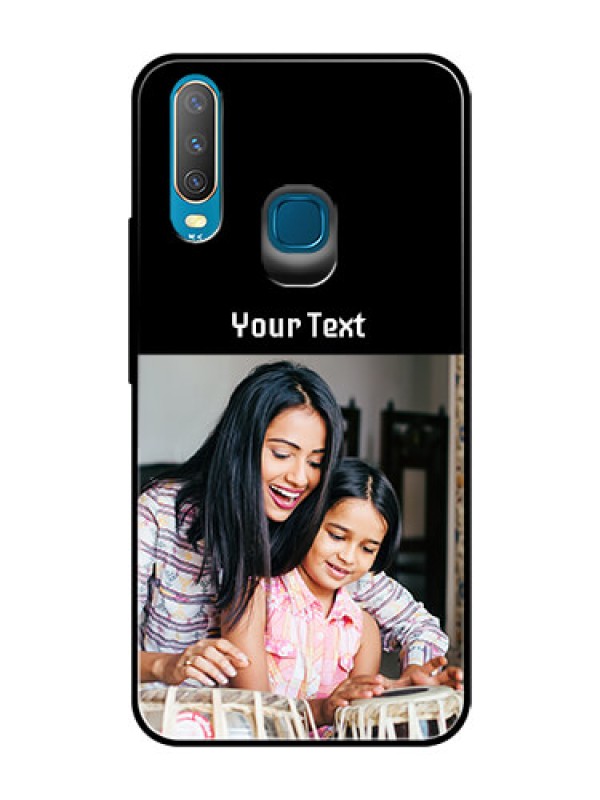 Custom Vivo Y15 Photo with Name on Glass Phone Case
