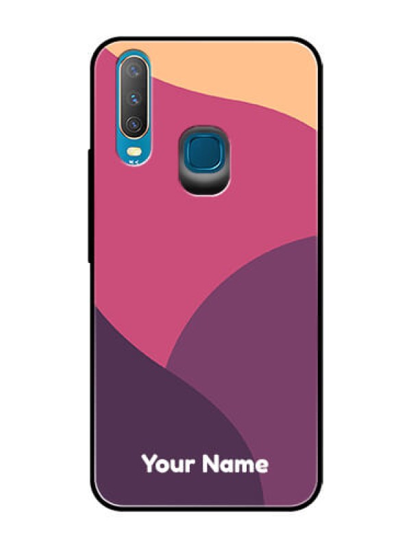 Custom Vivo Y15 Custom Glass Phone Case - Mixed Multi-colour abstract art Design