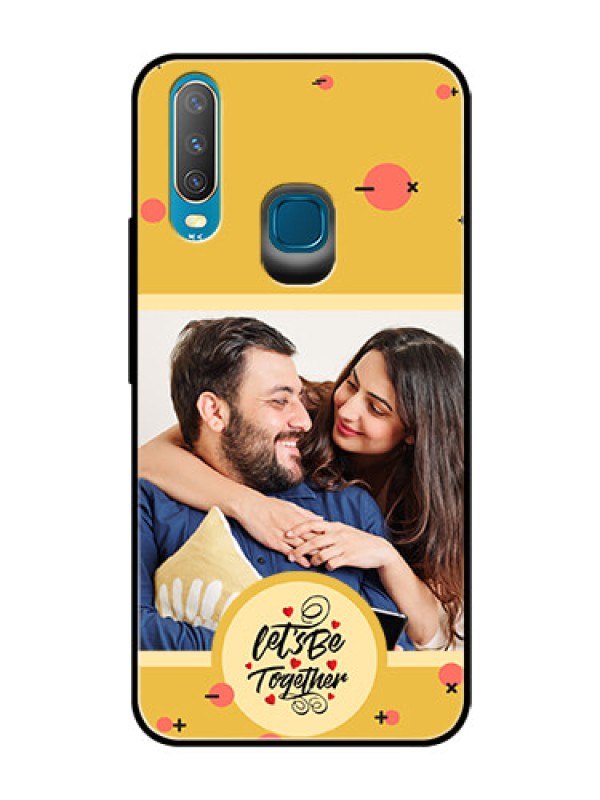 Custom Vivo Y15 Photo Printing on Glass Case - Lets be Together Design