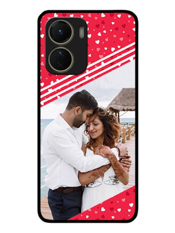 Custom Vivo Y16 Custom Glass Mobile Case - Valentines Gift Design
