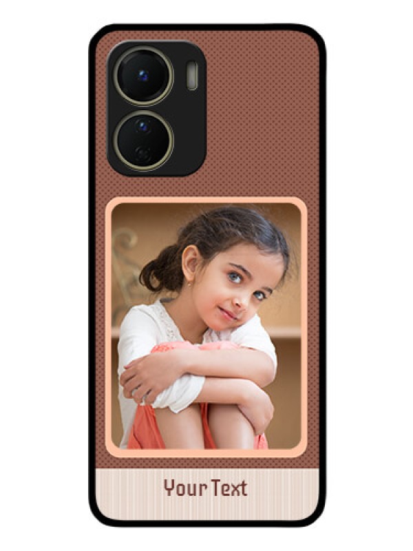 Custom Vivo Y16 Custom Glass Phone Case - Simple Pic Upload Design
