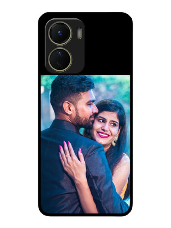Custom Vivo Y16 Custom Glass Phone Case - Upload Full Picture With Custom Color Design