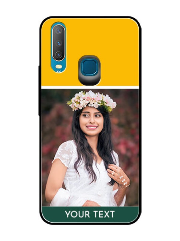 Custom Vivo Y17 Photo Printing on Glass Case  - Love You Design