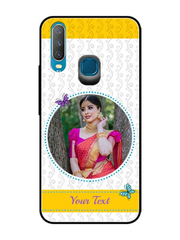 Custom Vivo Y17 Custom Glass Mobile Case  - Girls Premium Case Design
