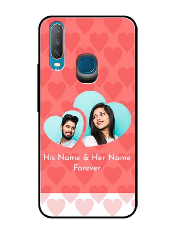 Custom Vivo Y17 Personalized Glass Phone Case  - Couple Pic Upload Design