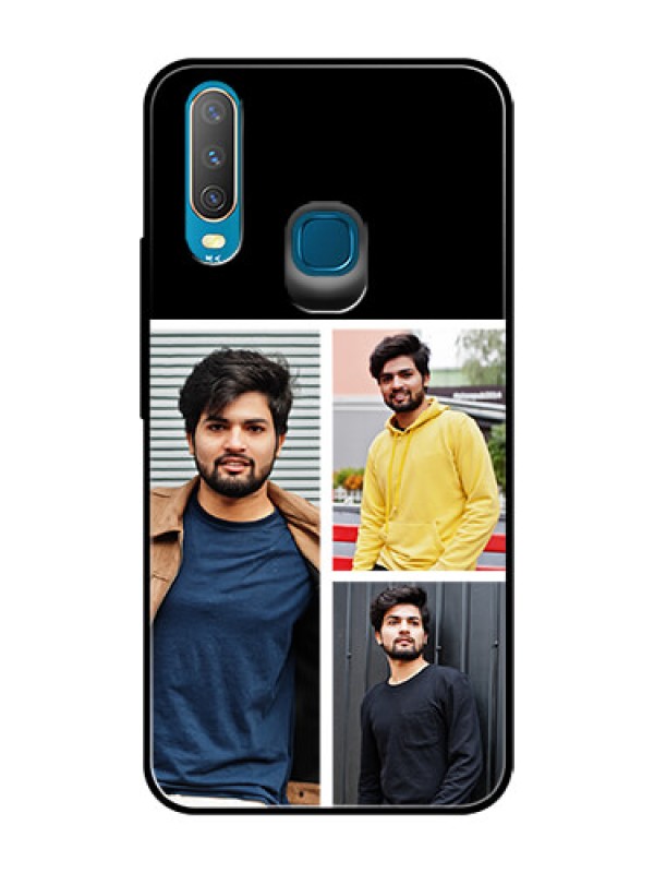 Custom Vivo Y17 Photo Printing on Glass Case  - Upload Multiple Picture Design