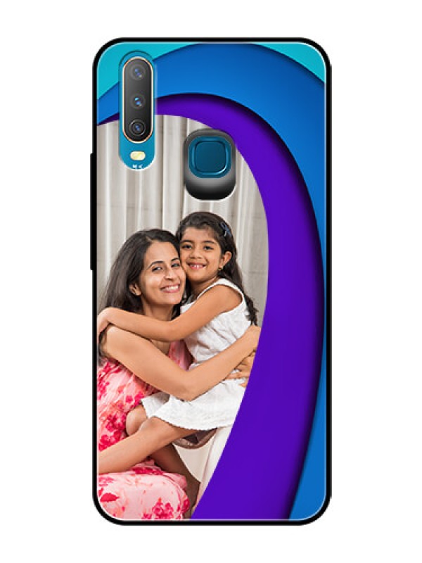 Custom Vivo Y17 Photo Printing on Glass Case  - Simple Pattern Design