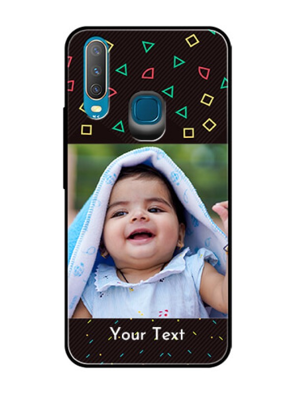 Custom Vivo Y17 Custom Glass Phone Case  - with confetti birthday design