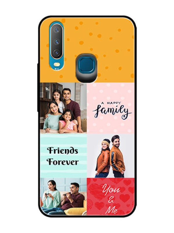 Custom Vivo Y17 Personalized Glass Phone Case  - Images with Quotes Design