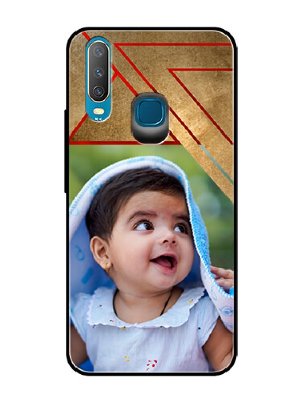 Custom Vivo Y17 Personalized Glass Phone Case  - Gradient Abstract Texture Design