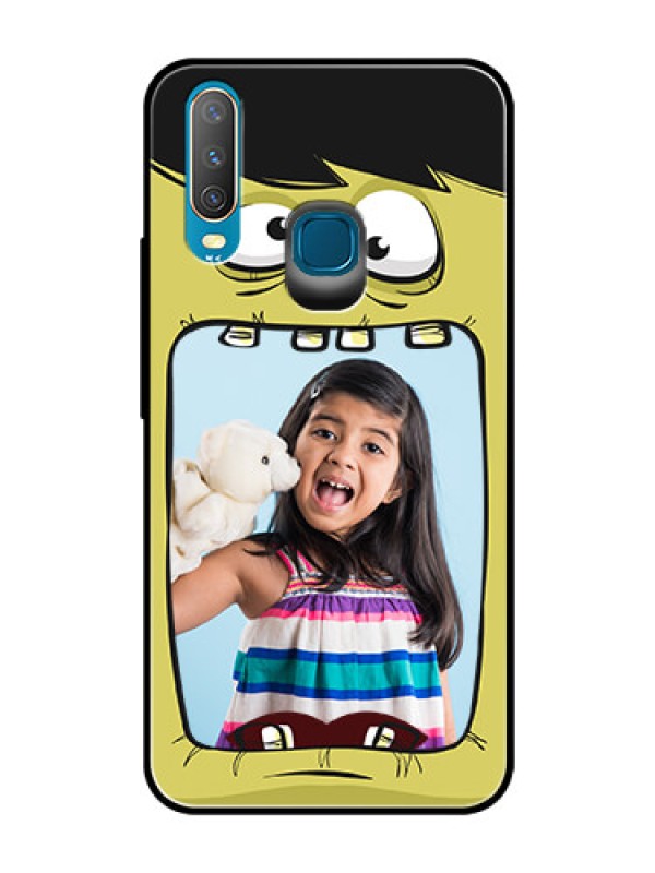 Custom Vivo Y17 Personalized Glass Phone Case  - Cartoon monster back case Design