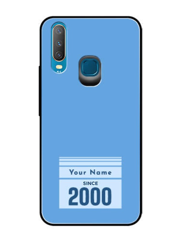 Custom Vivo Y17 Custom Glass Mobile Case - Custom Year of birth Design
